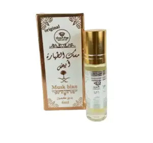 Almizcle Tahara Blanco - Musk Al Tahara 6ml - Aceite de Perfume Árabe sin Alcohol